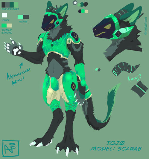 green chrome protogen